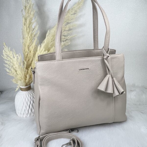 Suur tumedam beež käekott