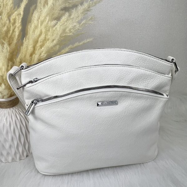 Valge kolme lukuga crossbody